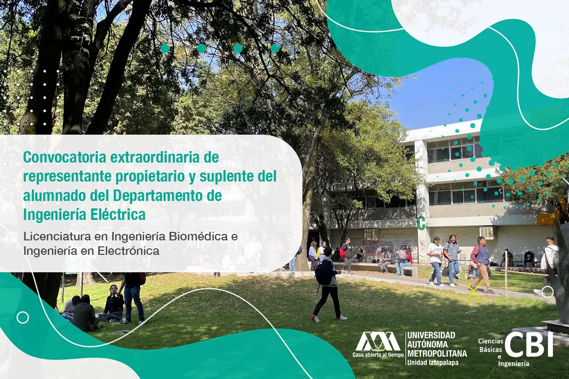 Convocatoria extraordinaria de representante propietario y suplente del alumnado del Departamento de Ingeniería Eléctrica